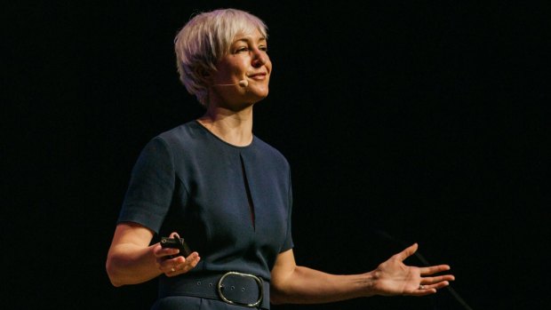 Tamzin Taylor, the head of apps for Google Play, at Brisbane's Myriad 2017 festival.