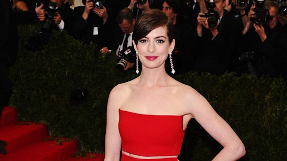 More compassionate: Anne Hathaway says she learned from being cyber bullied.
