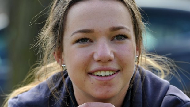 Grace Maher, 15, is excited about the possibility of making her W-League debut for Canberra United this weekend.
