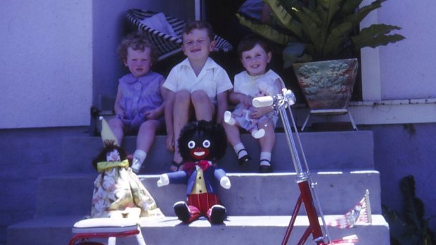 Christmas 1967. From left: the writer Helen Pitt aged two (recovering from measles), ABC election analyst Antony Green and his sister Dawn.