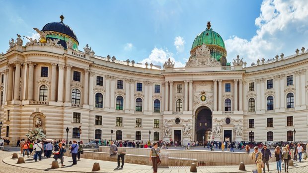 Hofburg Palace in Vienna.