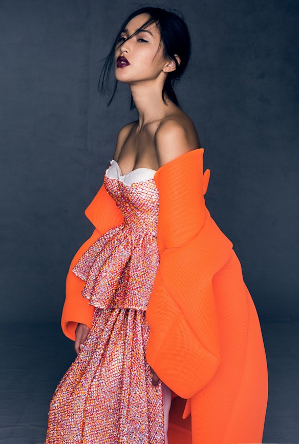 toni maticevski orange dress Toni Maticevski Provocative Dress Orange Size 6