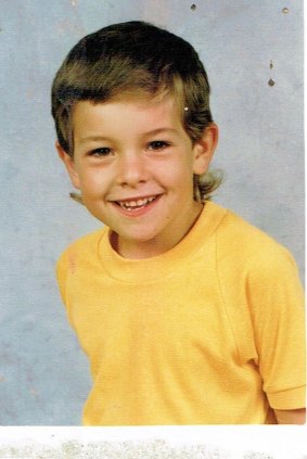 From small beginnings ... Lukas Vincent as a primary school boy.