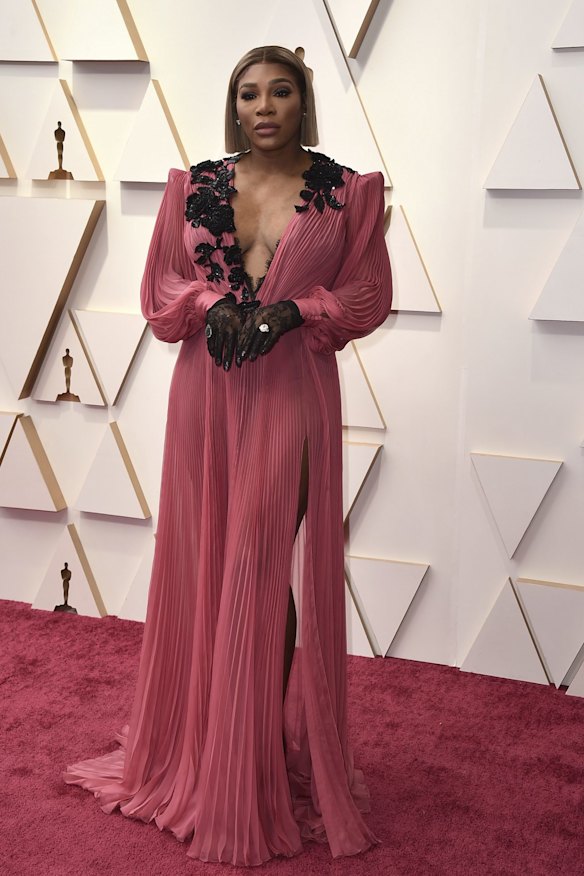 Serena Williams wears Gucci.