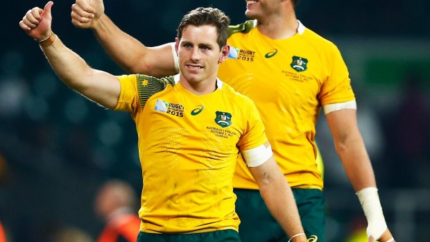 Star man: Bernard Foley put in a masterclass display for the Wallabies.