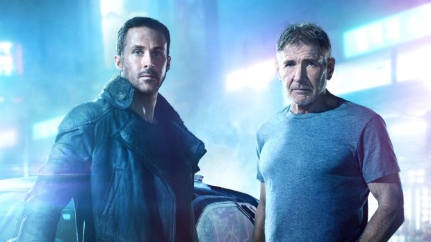 Ford (right) with Ryan Gosling in Blade Runner 2049, which picks up three decades after the original. 