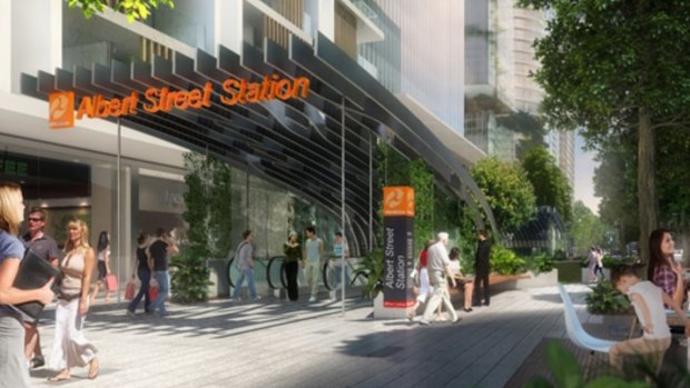 A Cross River Rail station will be built at Albert Street.
