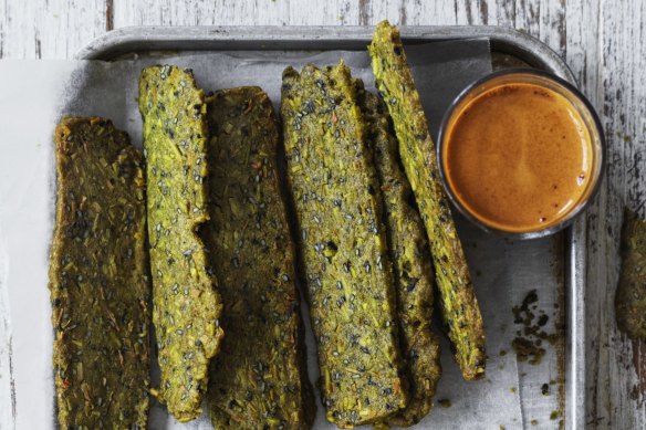 Serve these green tea wafers with a cuppa (or coffee, pictured).