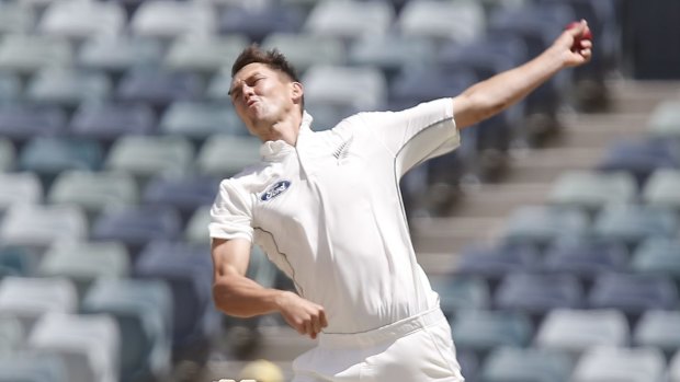 Trent Boult's only bowling during the match against Western Australia was off a few steps before play on day two.