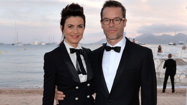 Guy Pearce and Kate Mestitz attend a pre-screening cocktail party for his film "The Rover" during the Cannes Film Festival last year.