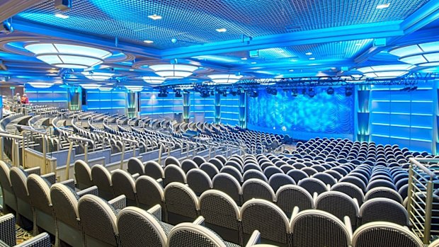 Matt Roland's workplace - a theatre on board the Regal Princess.