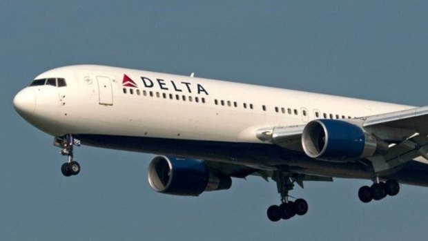The Delta Air Lines Boeing 767 aircraft that is currently banned from Ghana.
