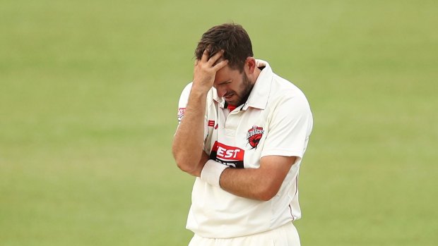 Chadd Sayers was the unlucky bowler