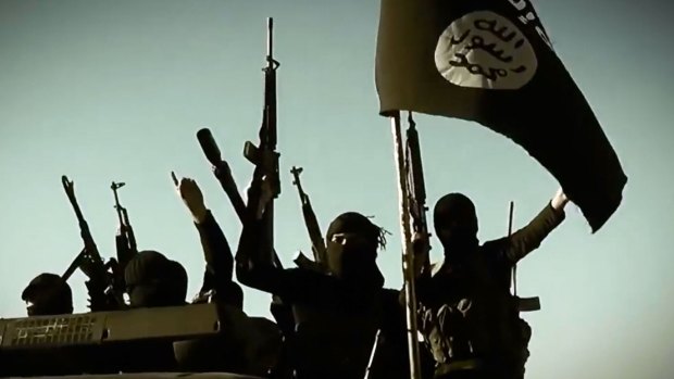 Islamic State image from a propaganda video.