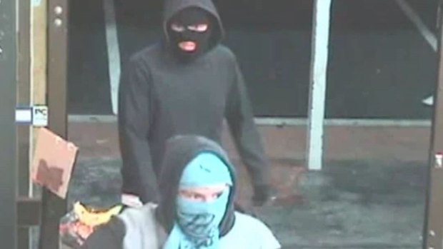 Two men armed with knives robbed the Hughes IGA