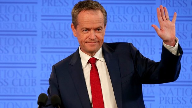 Opposition Leader Bill Shorten addressed the National Press Club of Australia in Canberra on Tuesday.