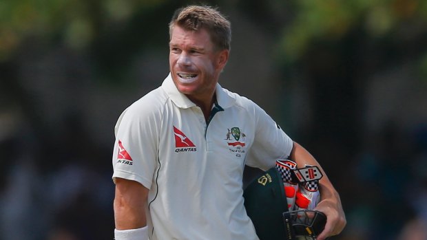 Silent treatment: David Warner has reined in his verbal aggression.