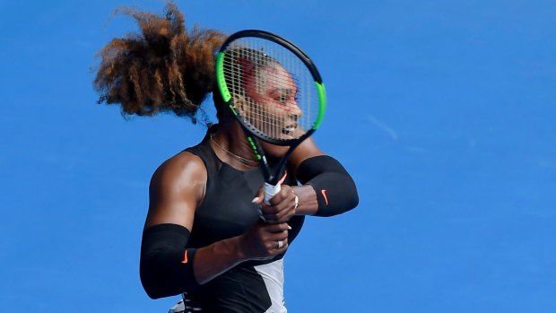 Serena Williams says her chance meeting with her now-fiance was like a movie.