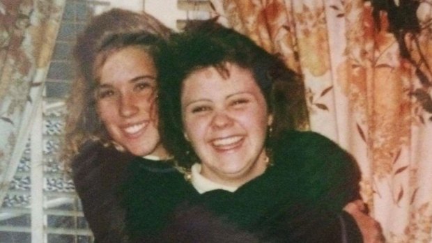 Doonside High School principal Donna Loughran (right) during her high school days.