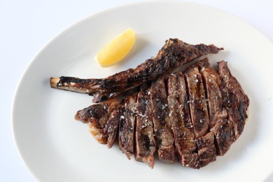 High steaks: Fine Food Vault's 50-day dry-aged Cape Grim rib-eye steak.