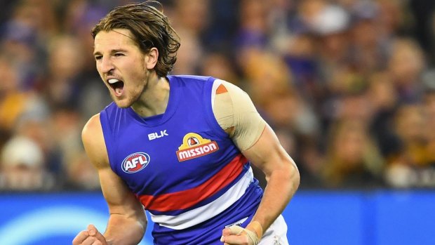Passionate: Marcus Bontempelli is a big reason the Bulldogs have made the grand final.
