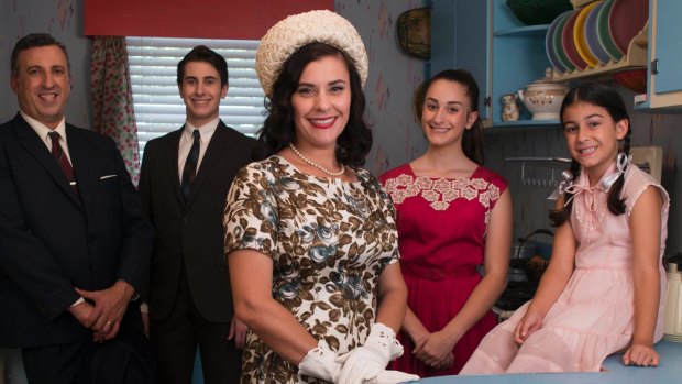 The Ferrone family of Sydney experience Australian domesticity in previous decades in <i>Back in Time for Dinner</i>. 