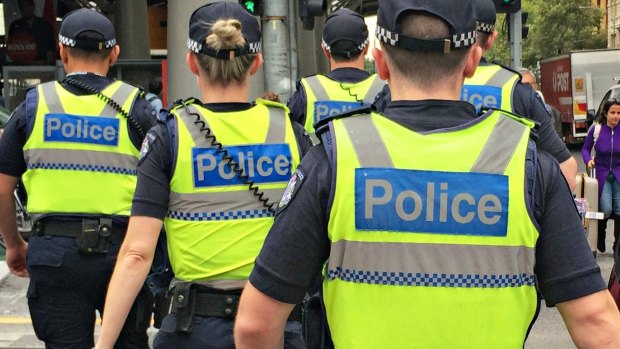 Police say the baton and capsicum spray had "minimal effect" on the man.
