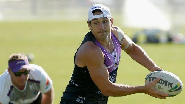He's back: Billy Slater will play if he passes the fitness test.