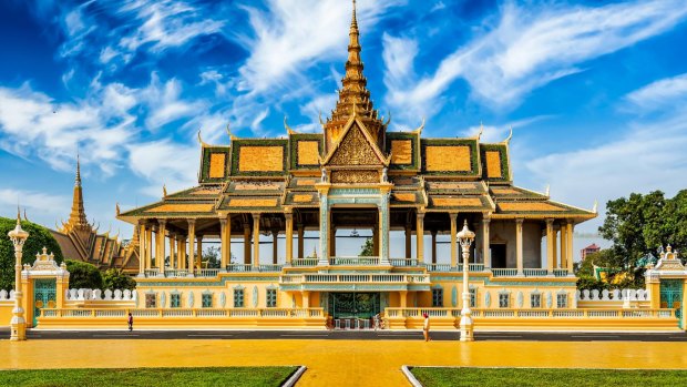 The Royal Palace complex in Phnom Penh.