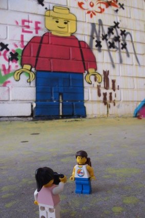 The Lego Travellers checked out some street art while in Perth.