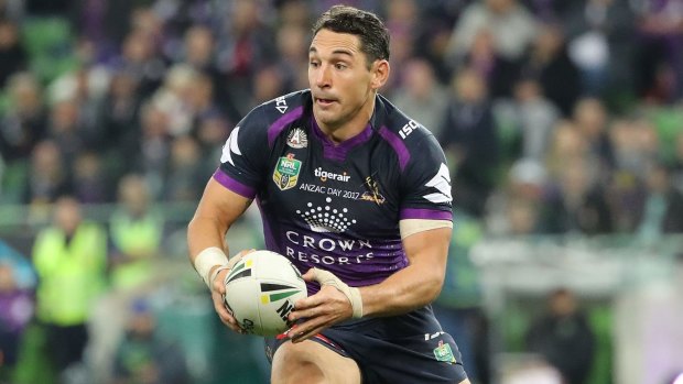 Still a chance for green and gold: Billy Slater was in good form against the Warriors on Anzac Day.