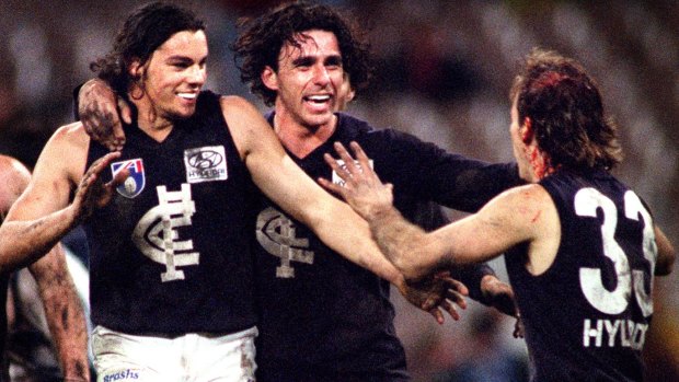 Carlton brought North Melbourne's finals run to end in 1995.