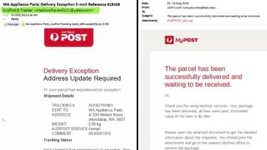Real or fake? Email from Australia Post.