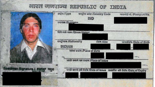 Julian Buchwald fled Australia using this fake passport.