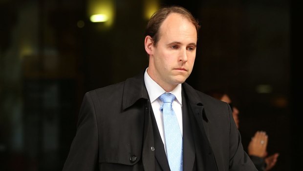 Robert Emmett, who pleaded guilty to filming up the skirts of his students and possessing child pornography, leaves the Downing Centre Court in May.