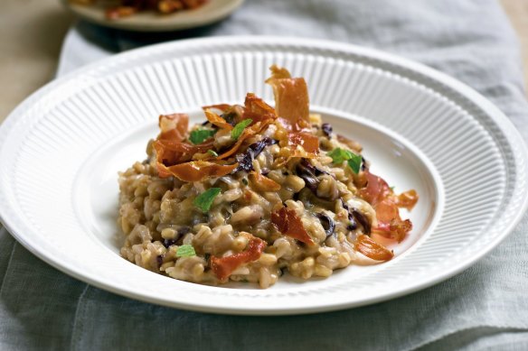 Pearl barley risotto.