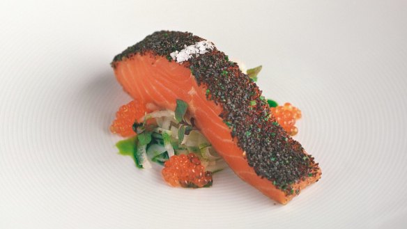 Tetsuya's confit of Petuna ocean trout.