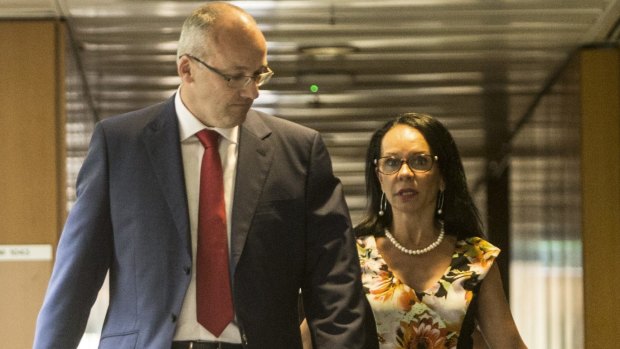 The newly-elected leader of the NSW Labor Party Luke Foley, with deputy leader Linda Burney.