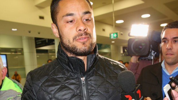 In demand: Hayne arrived in Sydney on Friday night to seek medical advice over a quadriceps injury.