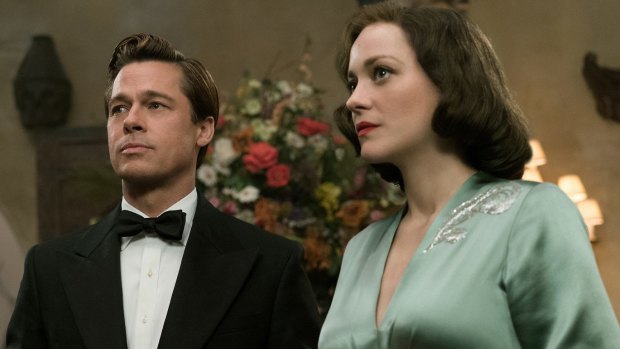 Brad Pitt and Marion Cotillard star in the upcoming film <i>Allied</i>.