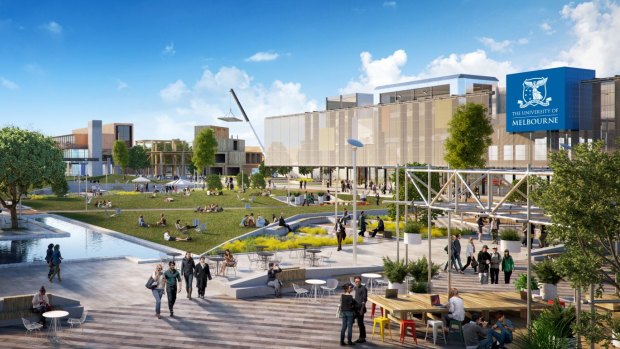 Artist impressions of new Melbourne University's new engineering campus