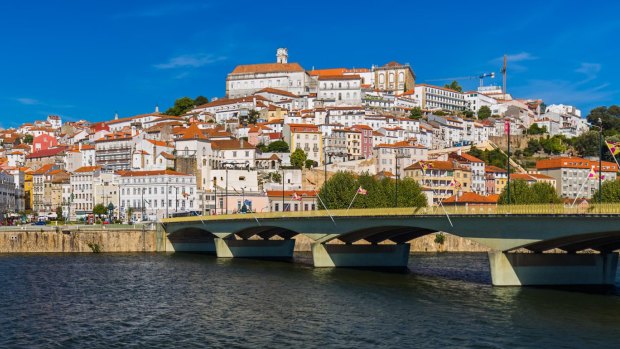 The ancient and photogenic town of Coimbra in Portugal.