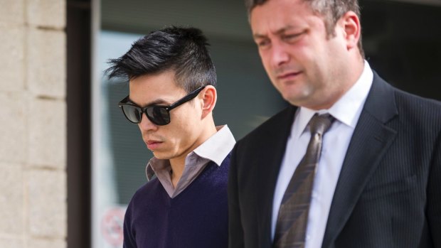 Busted: Stanley Hou, left, eventually pleaded guilty.