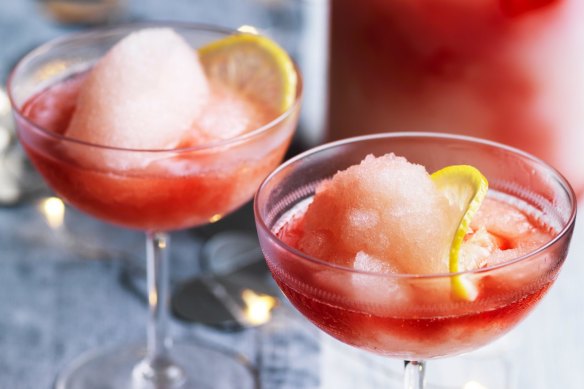 Adam Liaw's Campari frose punch for Christmas cocktails.