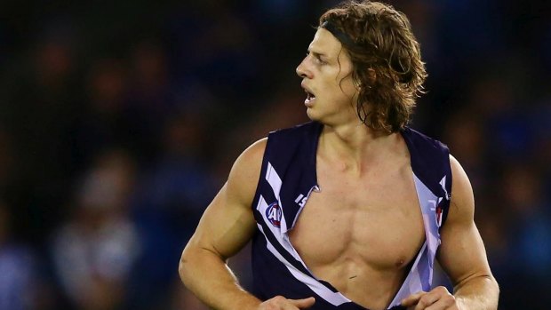 Unfortunately for some, Nat Fyfe's blow-up doll comes with shirt on.