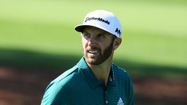 Freak accident: Dustin Johnson could miss the Masters.