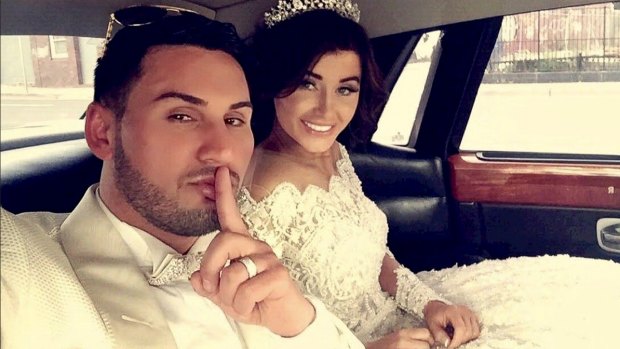 Mehajer and his wife Aysha pictured at their wedding in August 2015. 