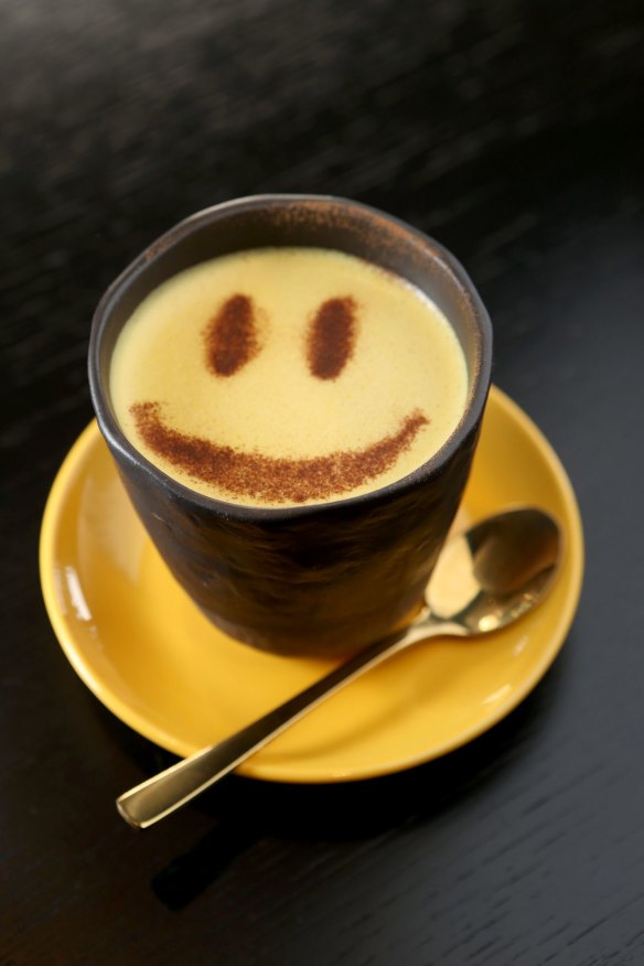 The $8 golden latte served at Serotonin Dealer Cafe in Burnley.