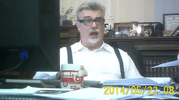 Caught on camera: Greg Sheppard.