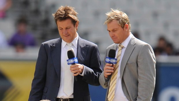 Pitch imperfect: Shane Warne (right) has concerns about the future of Test cricket.